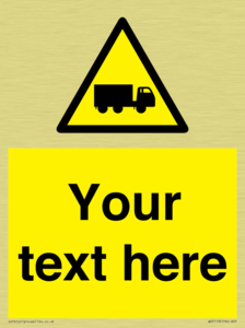 Custom Lorry Hazard Sign